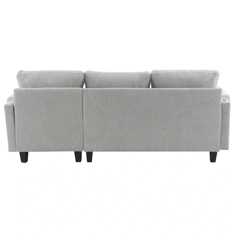 Sofá esquinero seccional en forma de L de 83.4 pulgadas Sofá cama
