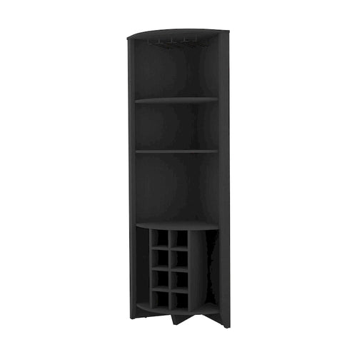 Mueble bar esquinero Black Wood de 71