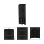Mueble bar esquinero Black Wood de 71