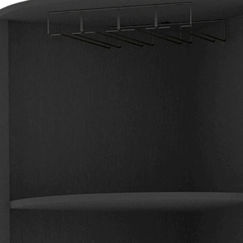 Mueble bar esquinero Black Wood de 71