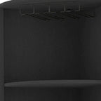 Mueble bar esquinero Black Wood de 71