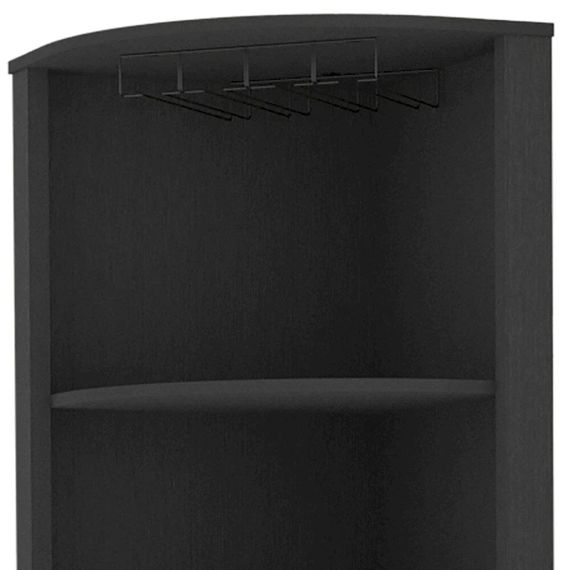 Mueble bar esquinero Black Wood de 71