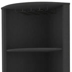 Mueble bar esquinero Black Wood de 71