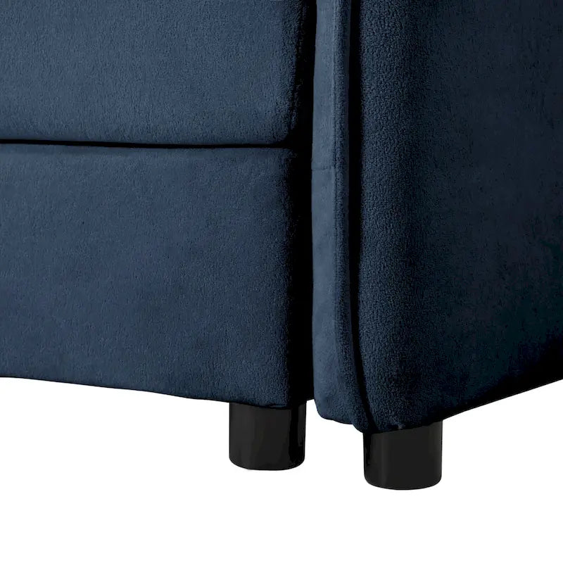 75.59 Sofá biplaza de chenilla nube con asiento profundo y 4 almohadas