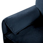 75.59 Sofá biplaza de chenilla nube con asiento profundo y 4 almohadas