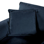 75.59 Sofá biplaza de chenilla nube con asiento profundo y 4 almohadas
