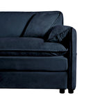 75.59 Sofá biplaza de chenilla nube con asiento profundo y 4 almohadas