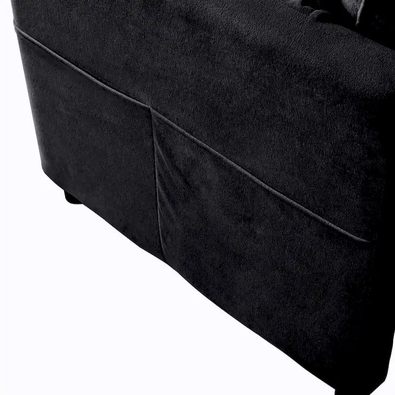 75.59 Sofá biplaza de chenilla nube con asiento profundo y 4 almohadas
