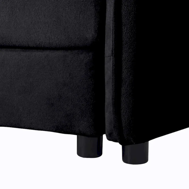 75.59 Sofá biplaza de chenilla nube con asiento profundo y 4 almohadas
