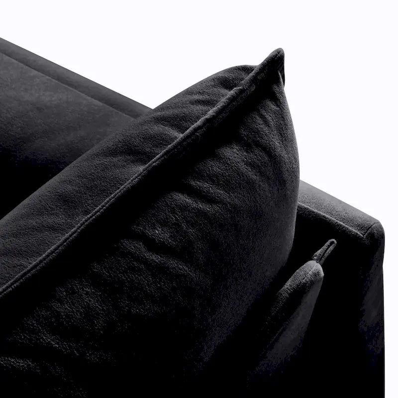 75.59 Sofá biplaza de chenilla nube con asiento profundo y 4 almohadas
