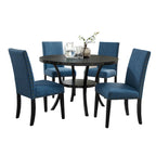 Juegos de mesa y sillas de comedor modernos de mediados de siglo Juegos de mesa de comedor de cocina rústica con remaches de latón y patas de metal