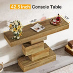 Mesa de sofá de consola de granja de madera de 42.5 pulgadas para recibidor