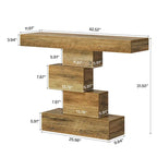 Mesa de sofá de consola de granja de madera de 42.5 pulgadas para recibidor