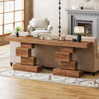 Mesa de sofá de consola de granja de madera de 42.5 pulgadas para recibidor