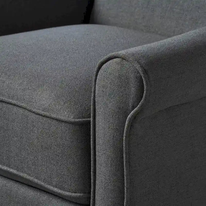 Sillón reclinable de tela tradicional