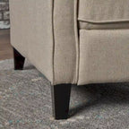 Sillón reclinable de tela tradicional