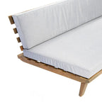 Sofá modular en forma de V de madera minimalista