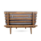 Sofá modular en forma de V de madera minimalista