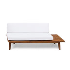 Sofá modular en forma de V de madera minimalista