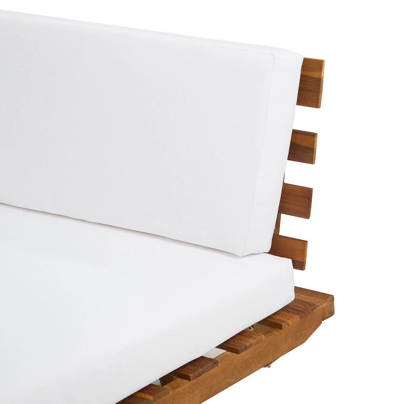Sofá modular en forma de V de madera minimalista