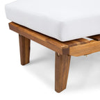 Sofá modular en forma de V de madera minimalista
