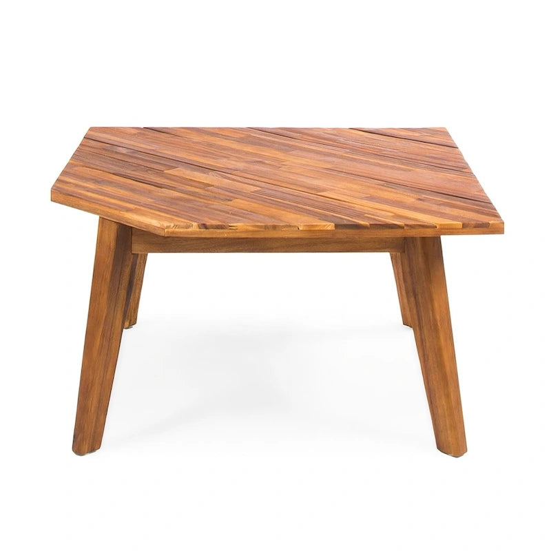Sofá modular en forma de V de madera minimalista