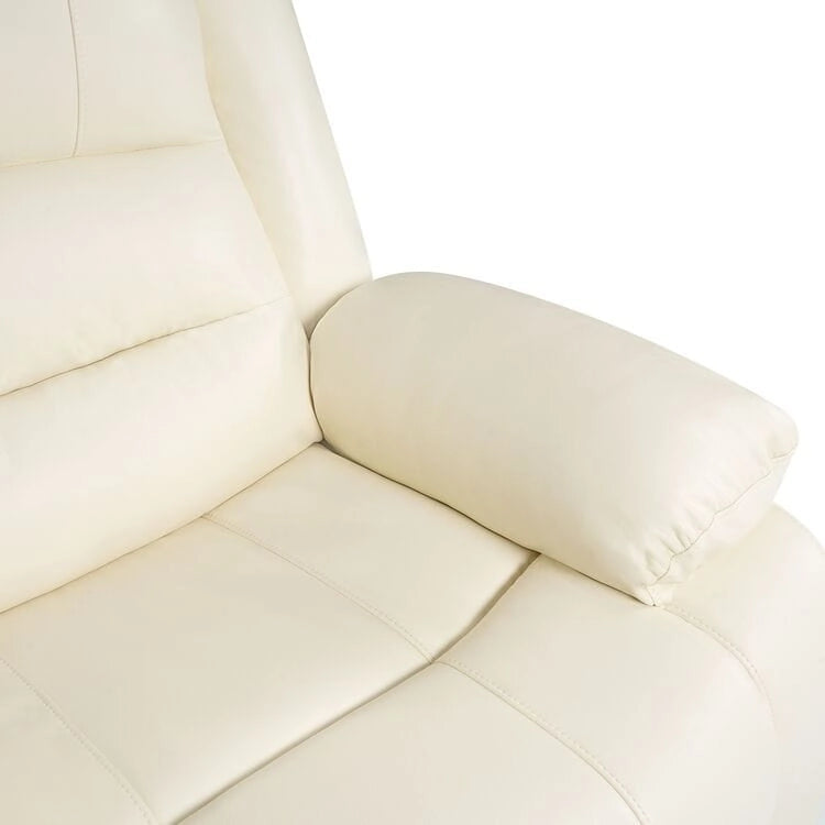 Sillón reclinable eléctrico de lujo con elevador asistido y respaldo dividido, para personas mayores, de piel sintética