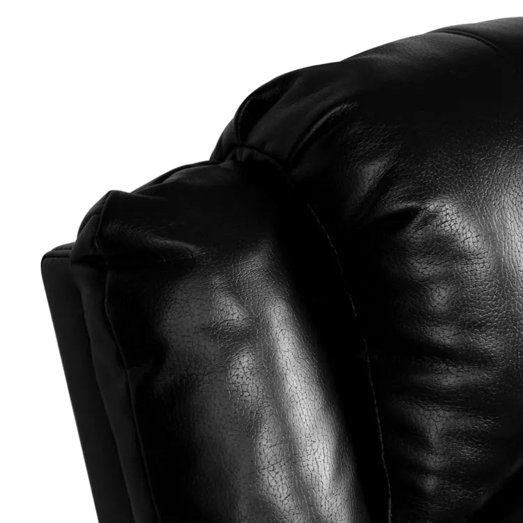 Sillón reclinable eléctrico de lujo con elevador asistido y respaldo dividido, para personas mayores, de piel sintética