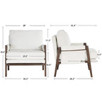 Sillón de ocio tapizado en chenilla de 30 W, estilo moderno de mediados de siglo