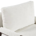 Sillón de ocio tapizado en chenilla de 30 W, estilo moderno de mediados de siglo