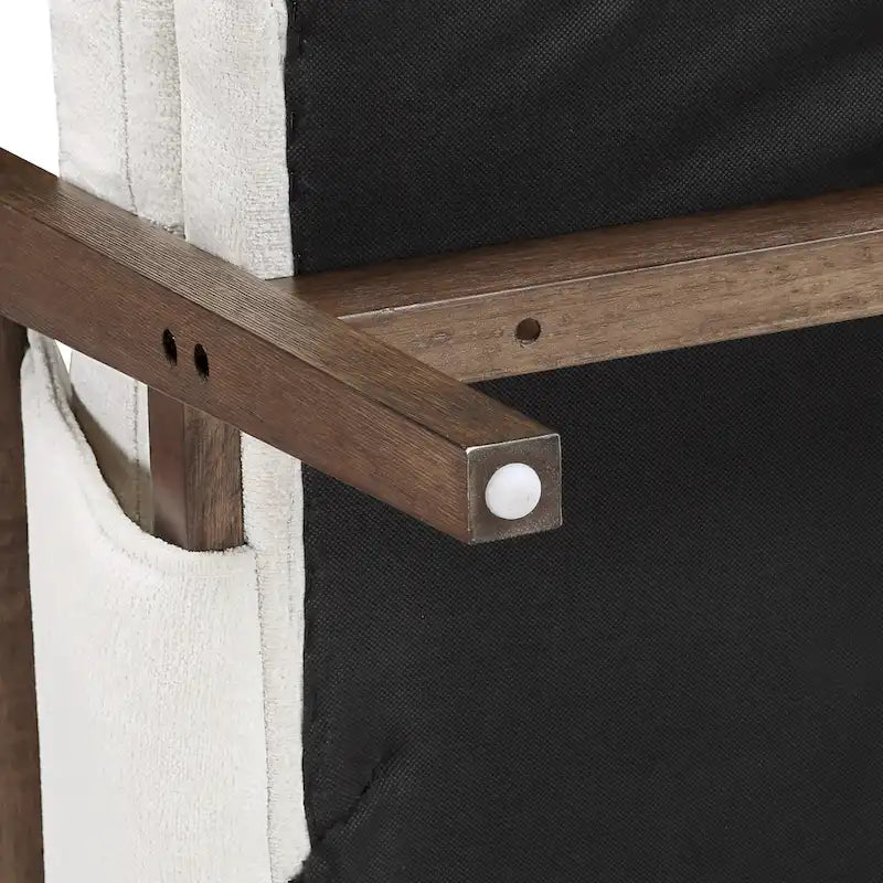 Sillón de ocio tapizado en chenilla de 30 W, estilo moderno de mediados de siglo