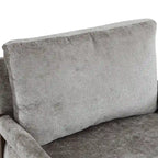 Sillón de ocio tapizado en chenilla de 30 W, estilo moderno de mediados de siglo