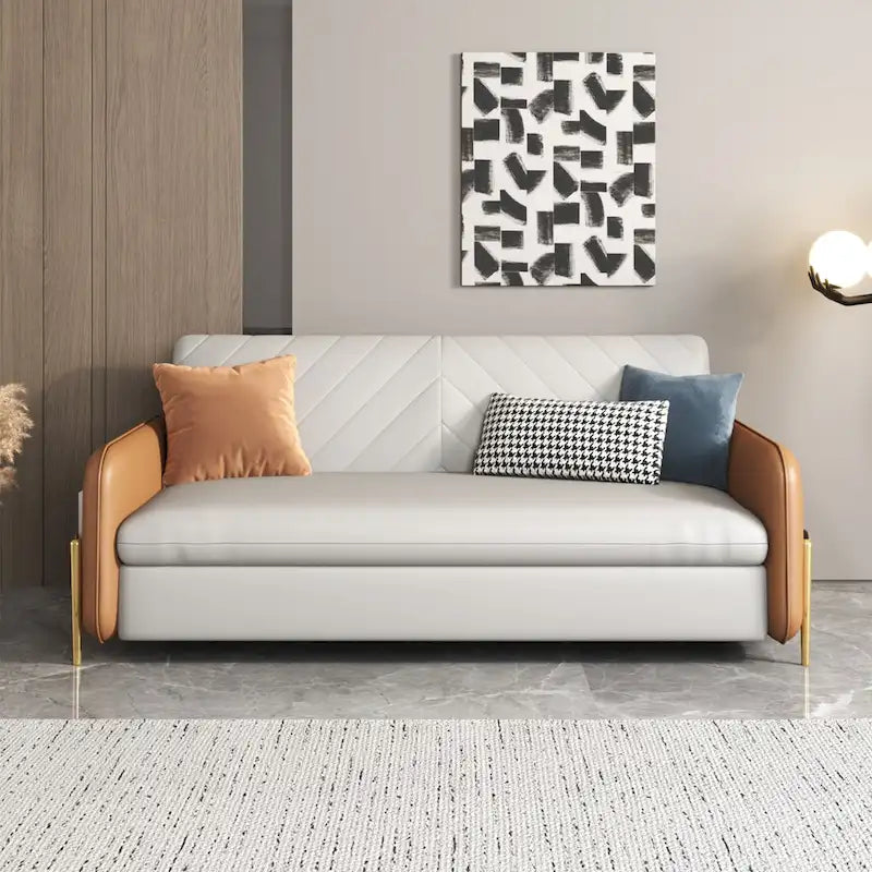 Sofá Cama Queen Moderno de 67 pulg. de Ancho con Deslizamiento