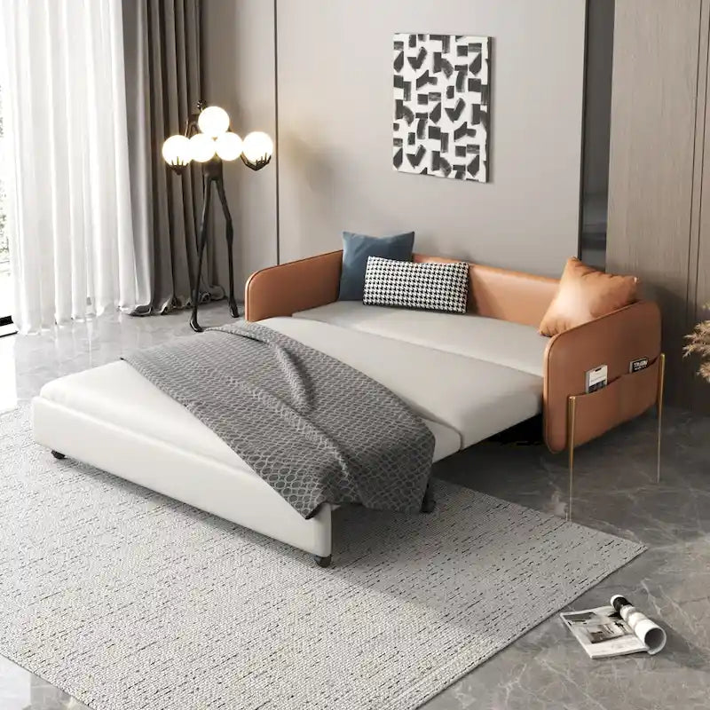 Sofá Cama Queen Moderno de 67 pulg. de Ancho con Deslizamiento