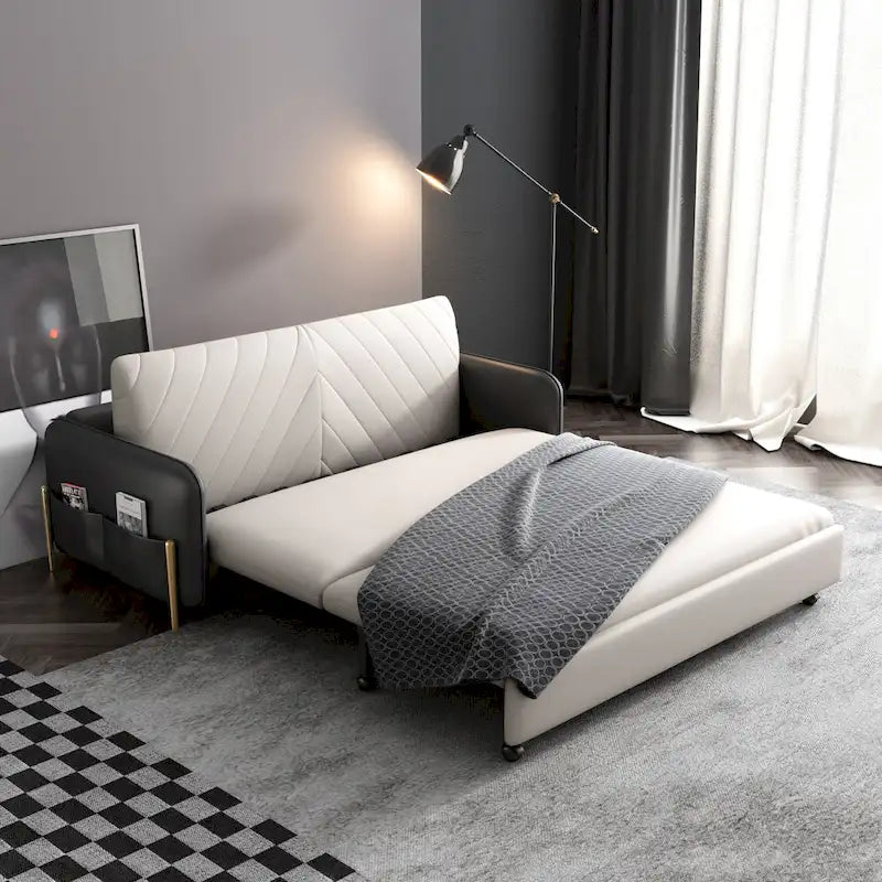 Sofá Cama Queen Moderno de 67 pulg. de Ancho con Deslizamiento