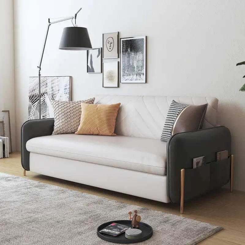Sofá Cama Queen Moderno de 67 pulg. de Ancho con Deslizamiento