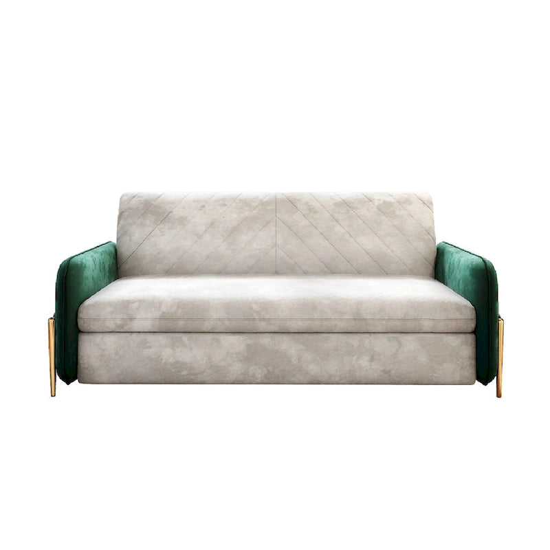 Sofá Cama Queen Moderno de 67 pulg. de Ancho con Deslizamiento