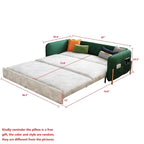 Sofá Cama Queen Moderno de 67 pulg. de Ancho con Deslizamiento