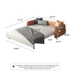 Sofá Cama Queen Moderno de 67 pulg. de Ancho con Deslizamiento