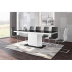 Mesa de comedor extensible con almacenamiento