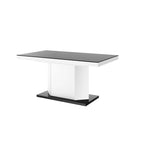 Mesa de comedor extensible con almacenamiento