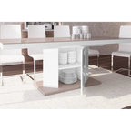 Mesa de comedor extensible con almacenamiento