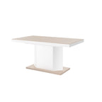 Mesa de comedor extensible con almacenamiento