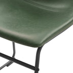 Taburete de mostrador de cuero sintético de 26 pulgadas