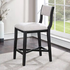 Taburete de mostrador de madera maciza Burbank