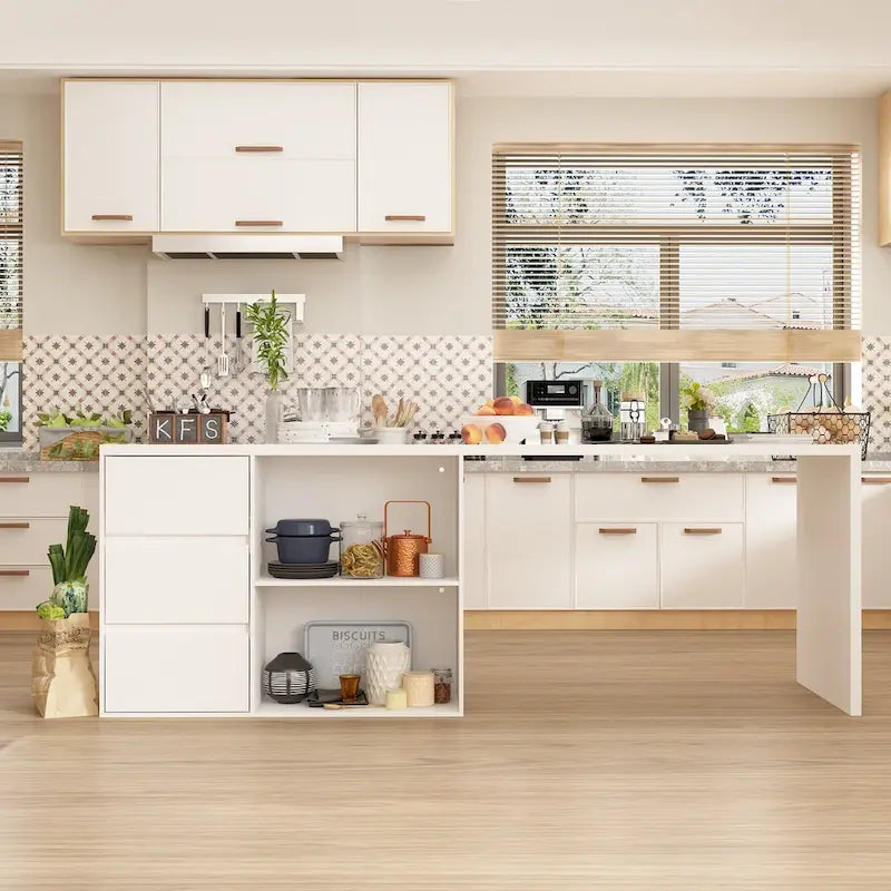 Mesa de comedor de isla para el hogar, mueble de almacenamiento, isla de cocina, mesa de comedor