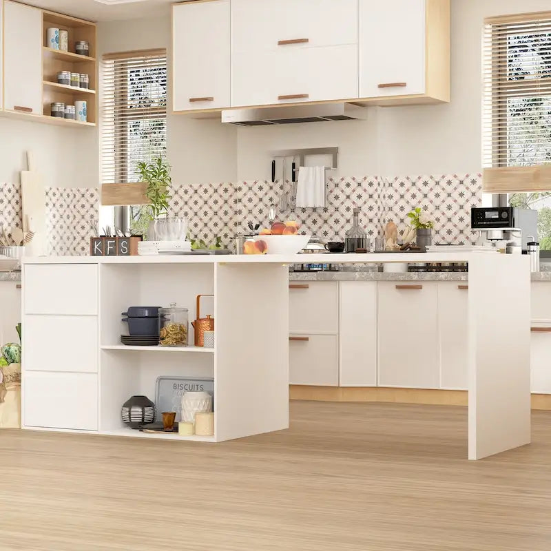 Mesa de comedor de isla para el hogar, mueble de almacenamiento, isla de cocina, mesa de comedor