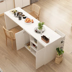 Mesa de comedor de isla para el hogar, mueble de almacenamiento, isla de cocina, mesa de comedor