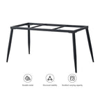 Mesa de comedor de cocina rectangular blanca de 70,8 pulgadas, con tablero de mármol de piedra sinterizada y patas de metal