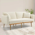 Sillón sin brazos seccional modular de lino